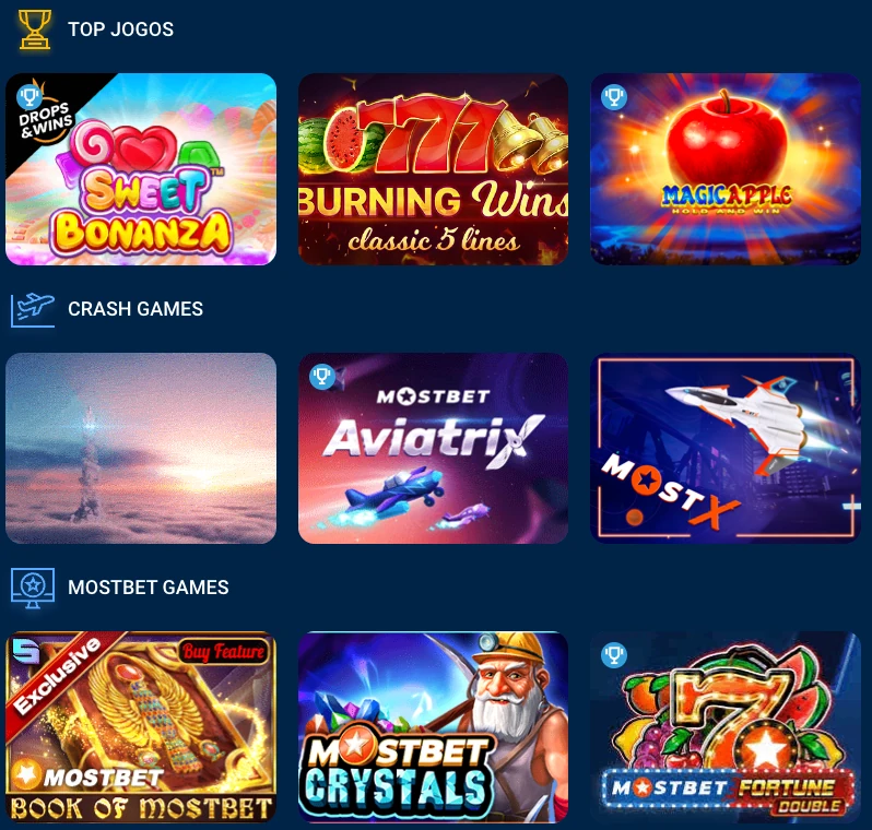 Jogo no Mostbet Casino